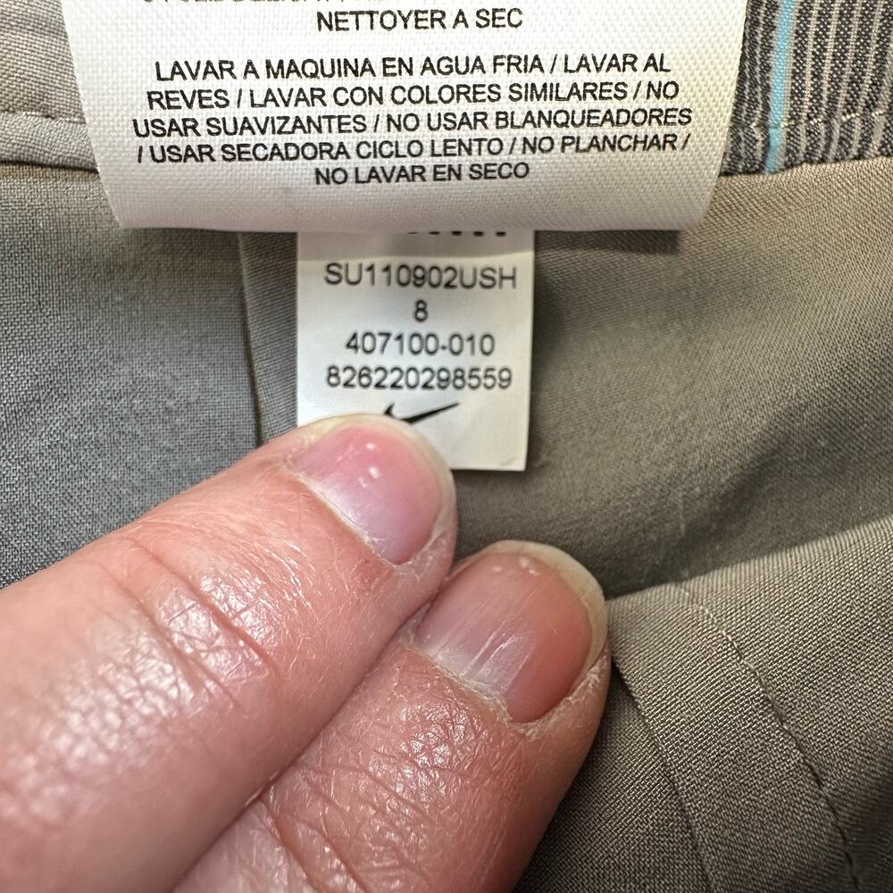 Nike Women Golf Skirt Skort Gray Plaid Med - Picture 6 of 9
